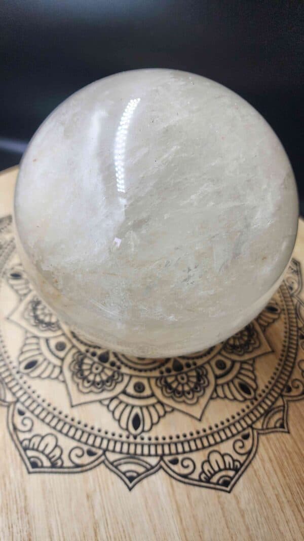 Natural Clear Quartz Crystal Sphere - Image 2