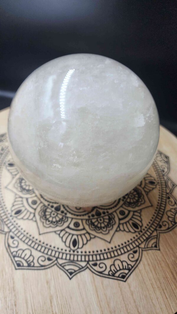 Natural Clear Quartz Crystal Sphere