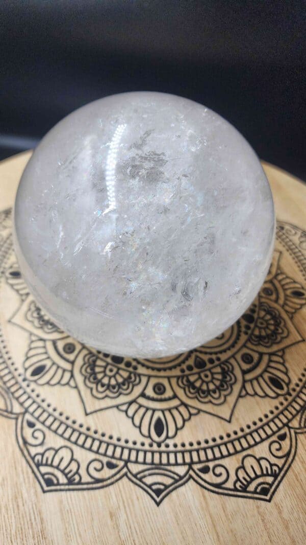 Natural Clear Quartz Crystal Sphere - Image 2