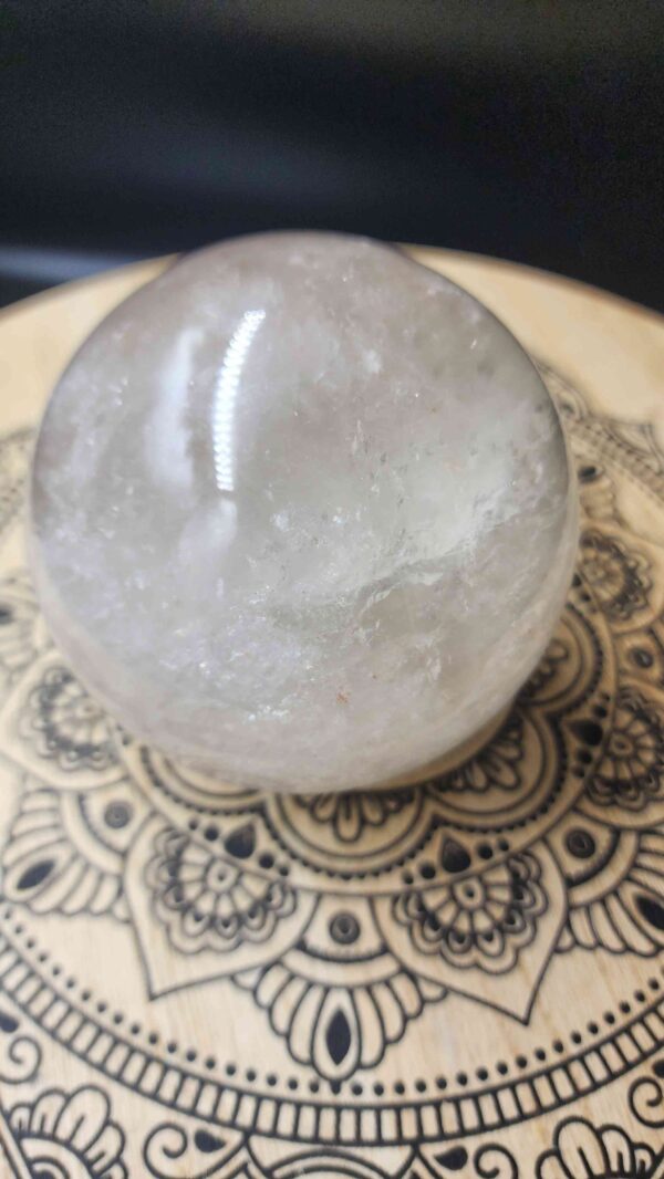 Natural Clear Quartz Crystal Sphere