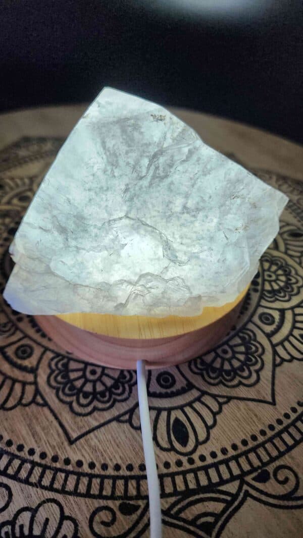 Apophyllite Crystal Lamp