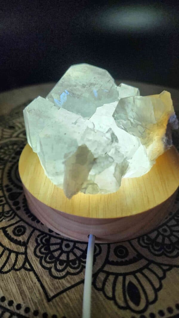 Apophyllite Crystal Lamp