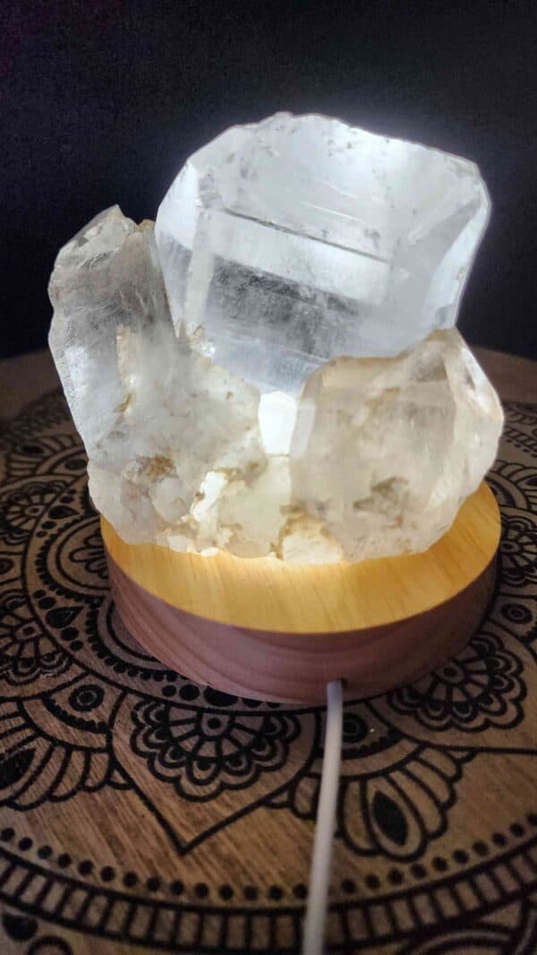 Natural Brazilian Quartz Crystal Lamp - Image 2