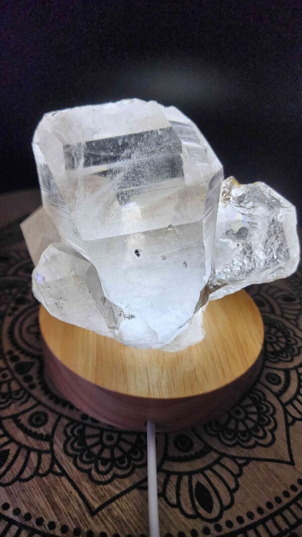 Natural Brazilian Quartz Crystal Lamp