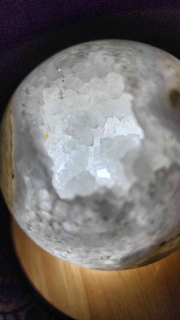 Druzy Quartz Crystal Sphere Lamp - Image 3
