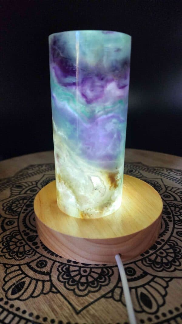 Rainbow Fluorite Crystal Lamp - Image 2