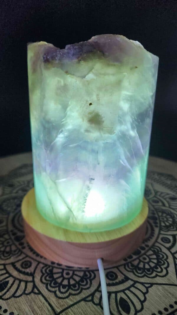 Rainbow Fluorite Crystal Lamp - Image 2