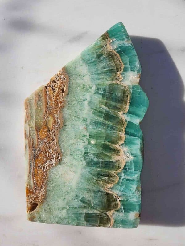 Rare Calcite Crystal Slab