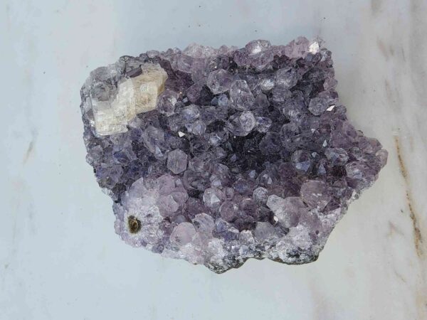 Brazilian Amethyst Crystal Cluster With Calcite