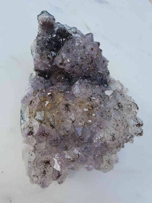 Brazilian Amethyst Crystal Cluster With Cluster Flower