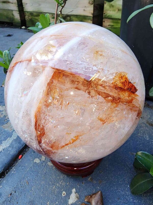 High Quality Fire Quartz Crystal Sphere - Image 2